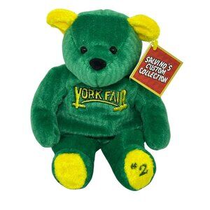 VTG Salvino’s Custom Collection York Fair Plush Teddy Bear Green & Yellow w/ Tag